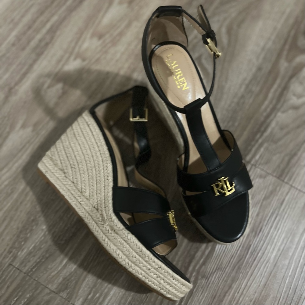 Lauren Ralph Lauren Hale Espadrille Wedge Sandal